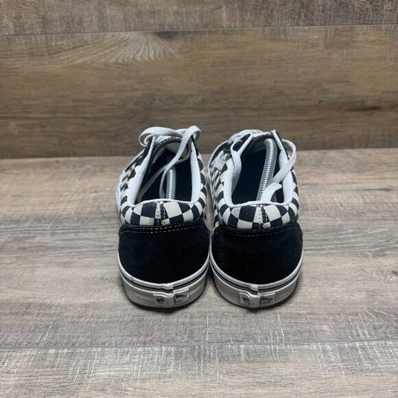 Vans Old Skool Black/White Checkerboard Suede/Canvas Sneakrs Men's Size 13 - Picture 3 of 7